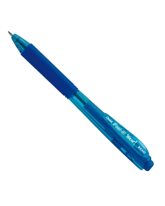 La penna a sfera Pentel WOW! dal design originale è a meccanismo a scatto laterale. Il fusto triangolare ergonomico favorisce l'impugnatura anche grazie al grip in gomma, per un ottimo comfort di scrittura. Asciugatura immediata. Punta 1,0mm. Colore: blu.