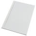 Cartelline A4 con fronte trasparente 150mic e retro in cartoncino bianco lucido da 215gr.