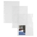 Buste porta foto realizzate in PP liscio. Il divisorio trasparente permette di vedere entrambi i lati. Formato esterno 21x29,7cm. Contiene 8 foto da 10x15cm (4 per lato) inserimento della foto laterale.
